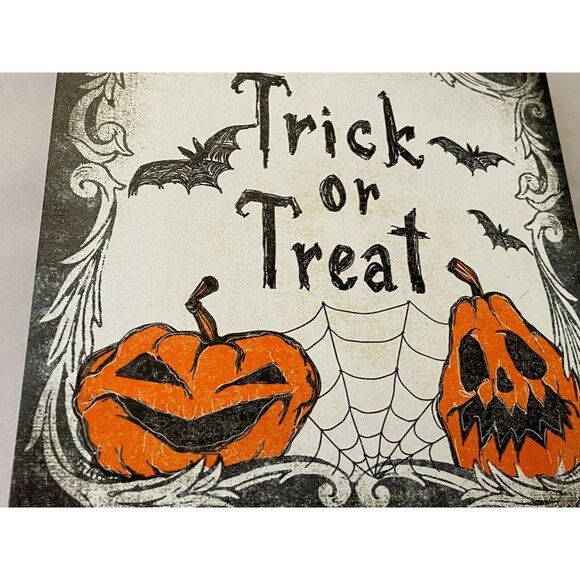 Halloween Hanging decor - Bats Pumpkins Spider web black and orange - Picture 3 of 7